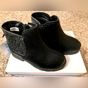Carters rose black booties